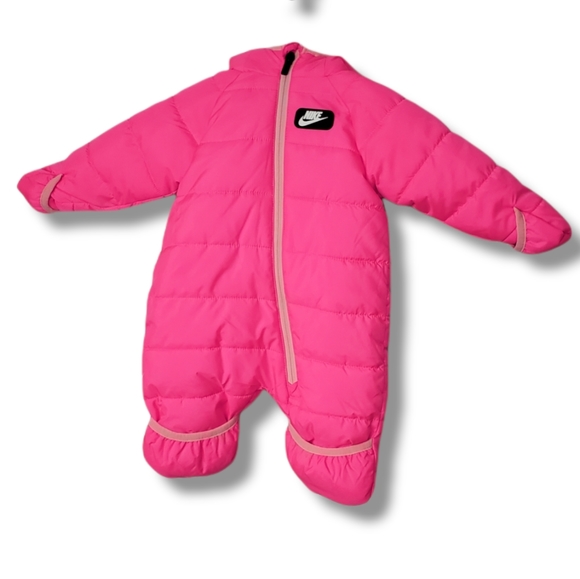 Nike Other - NWT Nike Hot Pink Baby Hooded Puffer Coat Snowsuit